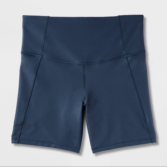 all in motion Pants - Women's Effortless Support Bike Shorts 6" - All In Motion™ Navy Blue - L - NEW